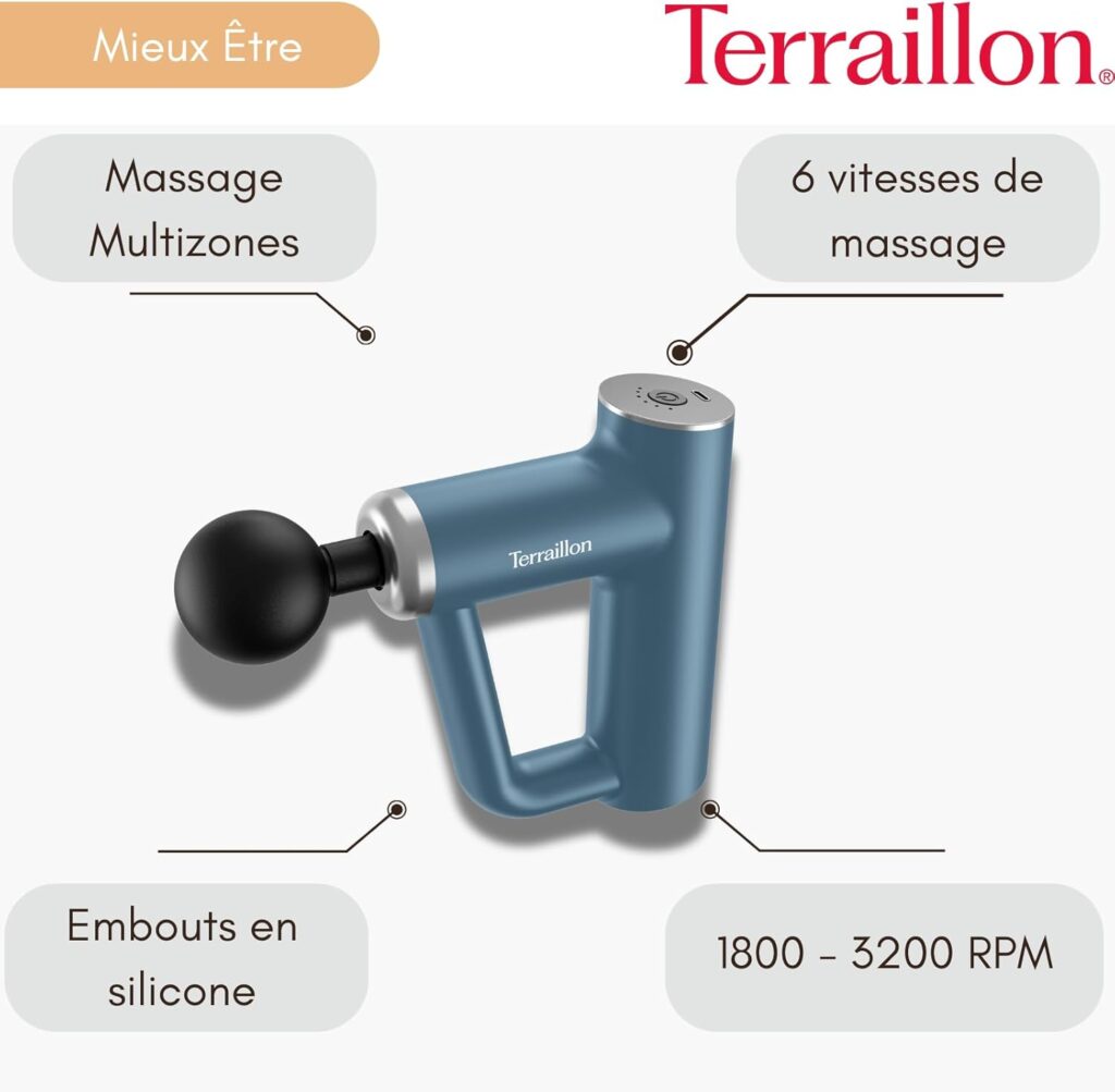 TERRAILLON Pistolet do Masażu – Twoje Wszechstronne Narzędzie do Regeneracji Mięśni